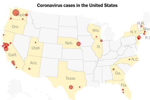 अमेरिकामा कोरोना : ११ को मृत्यु, १ सय ६० भन्दा बढी संक्रमित, १५ राज्यमा कोरोना फैलियो